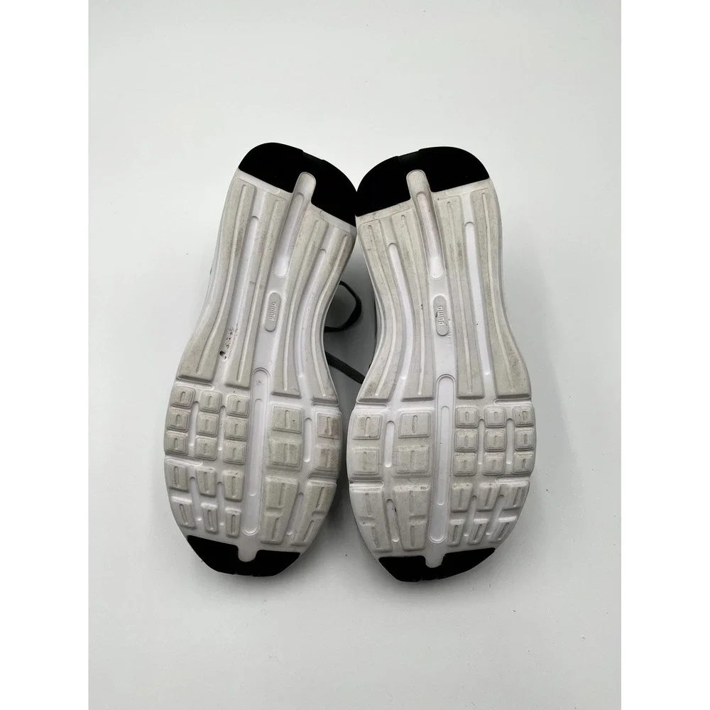 Puma Enzo Mens 6.5‎ C Running Shoes Gray White Knit Low Top Athletic Sneaker